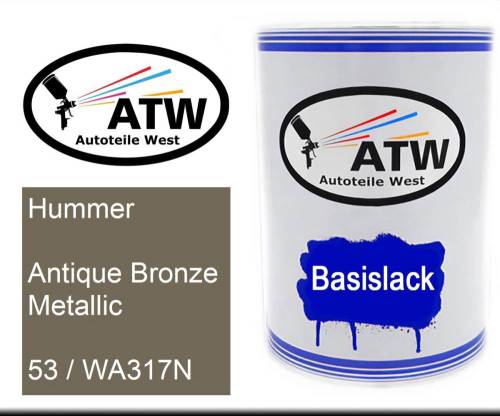 Hummer, Antique Bronze Metallic, 53 / WA317N: 500ml Lackdose, von ATW Autoteile West.